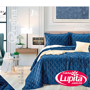 SET DE EDREDON TERCIOPELO VALENTINO KS (Regina 24)