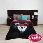 COBERTOR BORREGA LOBO KING SIZE (Elefantito)