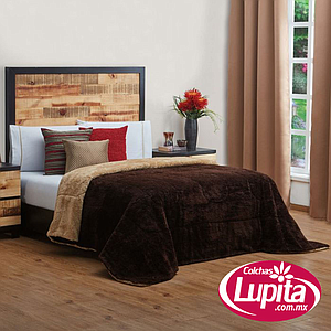 COBERTOR BICOLOR CHOCOLATE KING SIZE (Elefantito 25)