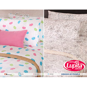 SABANAS DE FRANELA FLORES KS (Primavera)