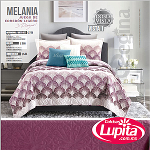 SET DE EDREDON LIGERO MELANIA MAT/QS (Regina 24)